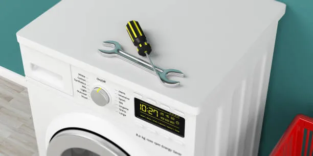 Washing machine with tools on top