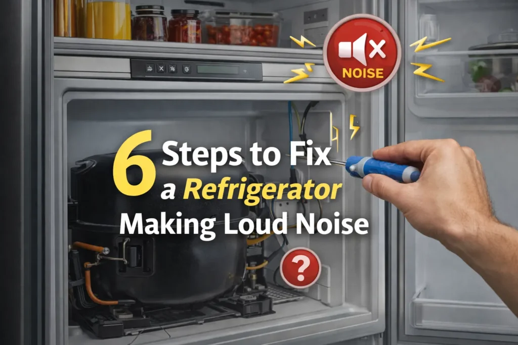 Fixing a noisy refrigerator step-by-step